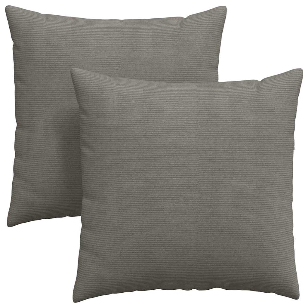 Cuscini da Divano 2 pcs Grigio chiaro 80 x 80 cm | homemem39