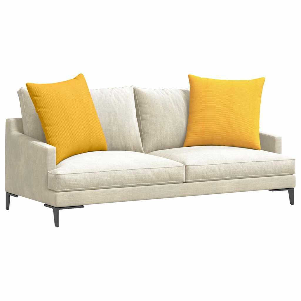 Cuscini da Divano 2 pcs Giallo Chiaro 80 x 80 cm | homemem39