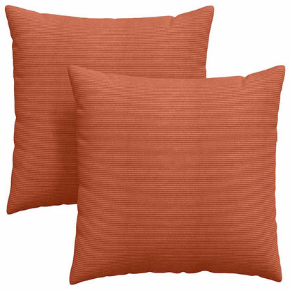 Cuscini da Divano 2 pcs Rosso Arancio 80 x 80 cm | homemem39