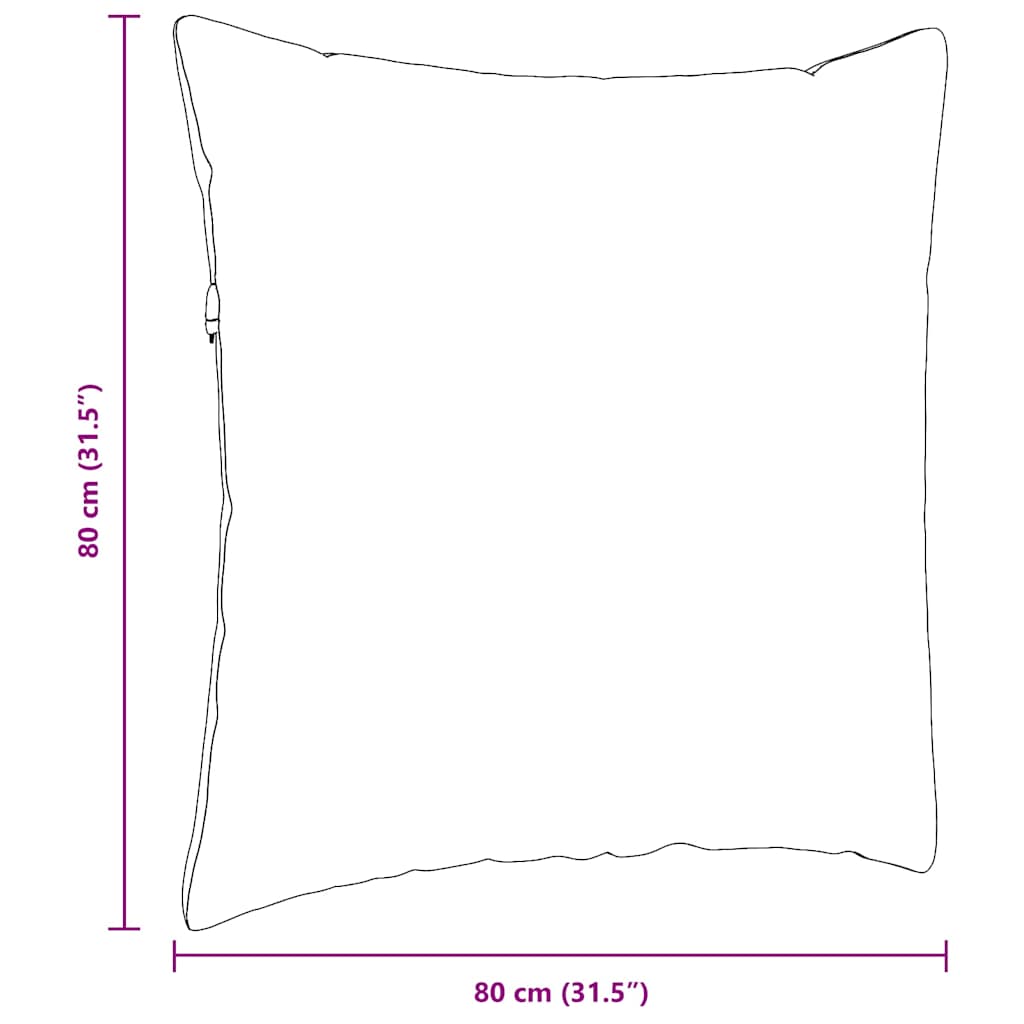 Cuscini da Divano 2 pcs Rosso Arancio 80 x 80 cm | homemem39