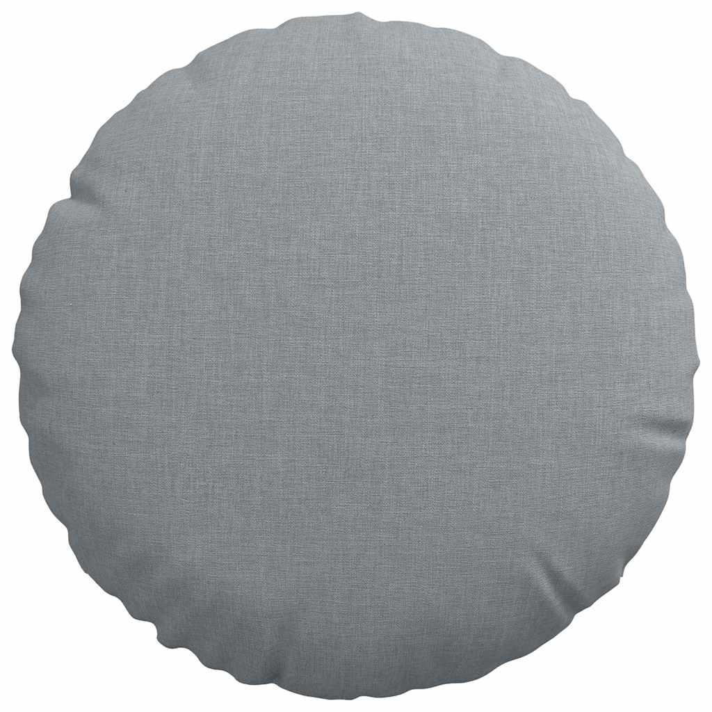 Cuscini per Seduta 2 pcs Grigio chiaro Ø30 x 13 cm Tessuto | homemem39