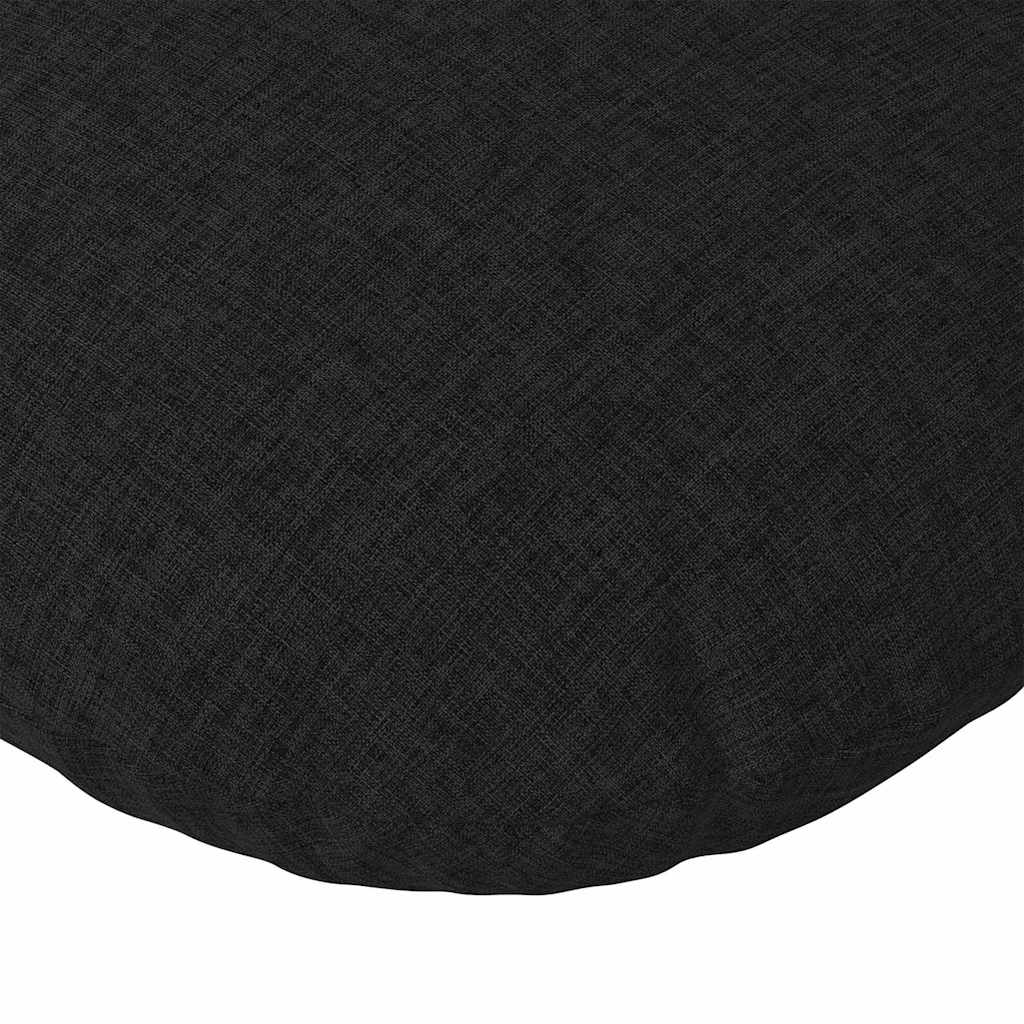 Cuscini per Seduta 2 pcs Nero Ø30 x 13 cm Tessuto | homemem39