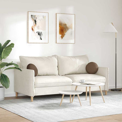 Cuscini per Seduta 2 pcs Marrone Ø30 x 13 cm Tessuto | homemem39
