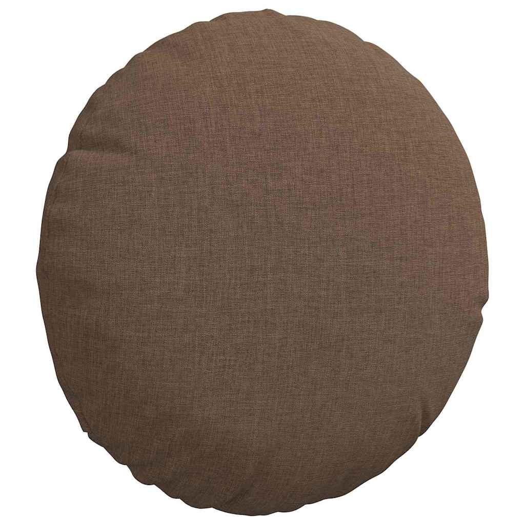 Cuscini per Seduta 2 pcs Marrone Ø30 x 13 cm Tessuto | homemem39
