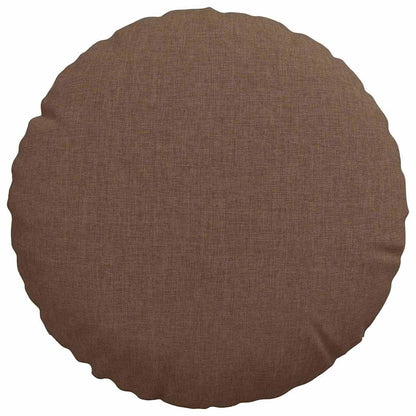 Cuscini per Seduta 2 pcs Marrone Ø30 x 13 cm Tessuto | homemem39