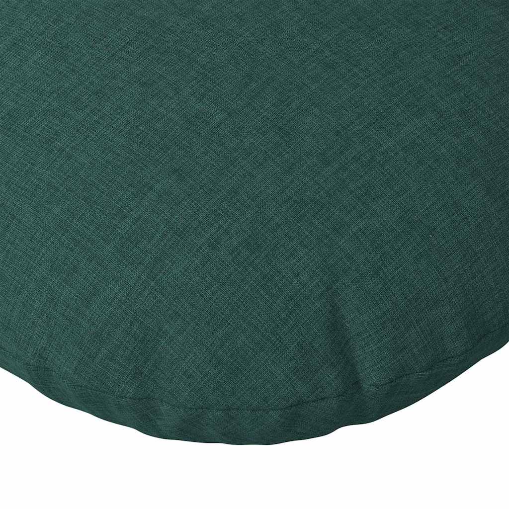 Cuscini per Seduta 2 pcs Verde Scuro Ø30 x 13 cm Tessuto | homemem39