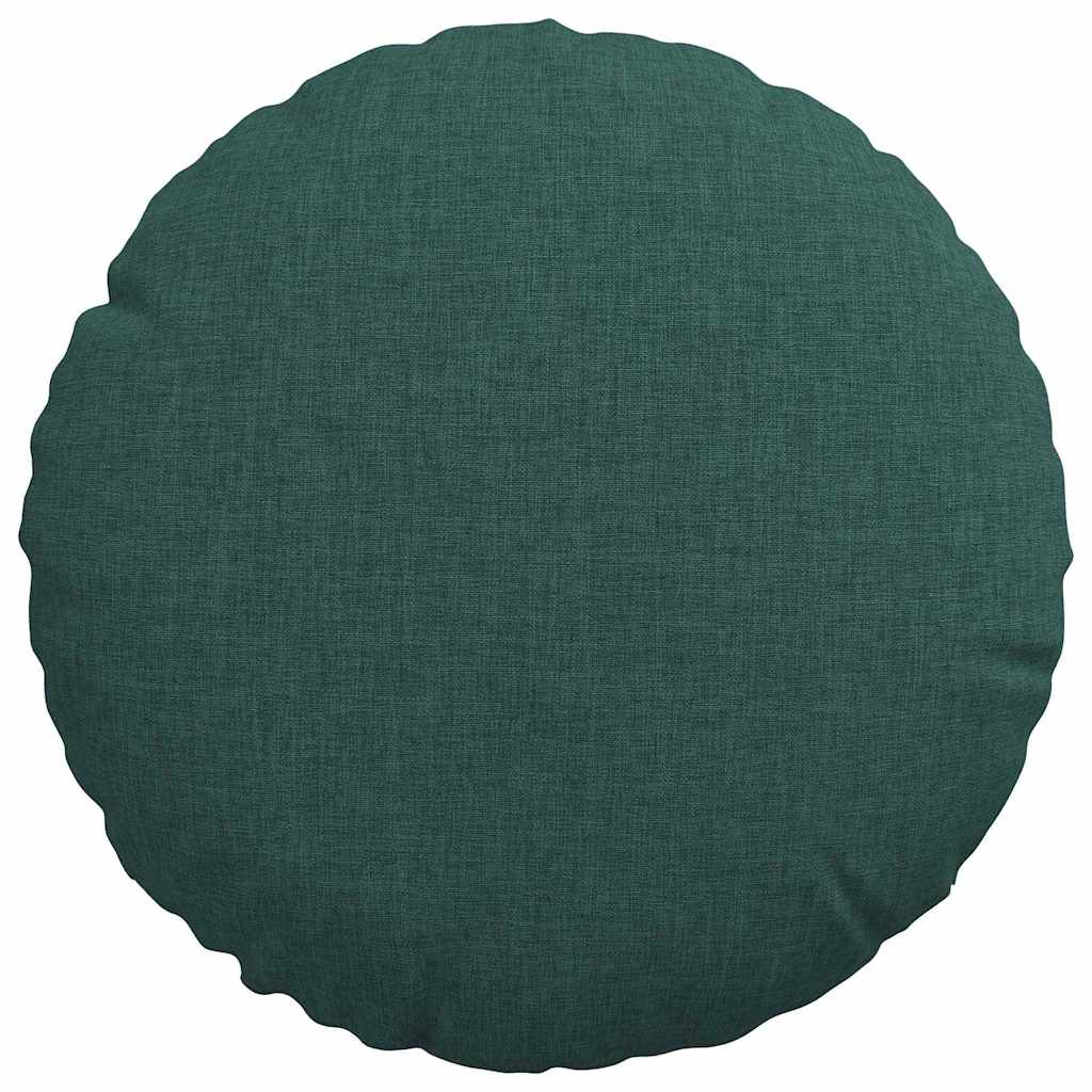 Cuscini per Seduta 2 pcs Verde Scuro Ø30 x 13 cm Tessuto | homemem39