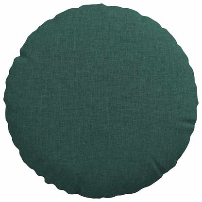 Cuscini per Seduta 2 pcs Verde Scuro Ø30 x 13 cm Tessuto | homemem39