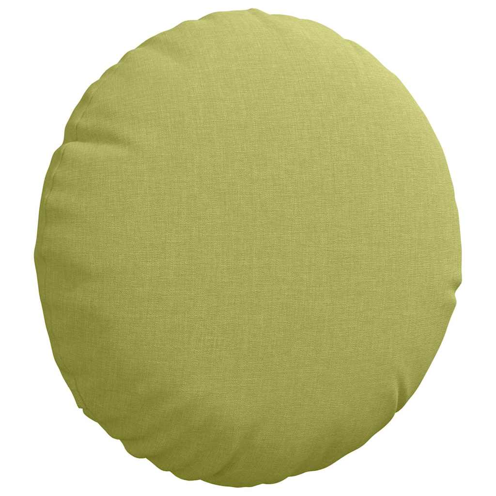 Cuscini per Seduta 2 pcs Verde chiaro Ø30 x 13 cm Tessuto | homemem39