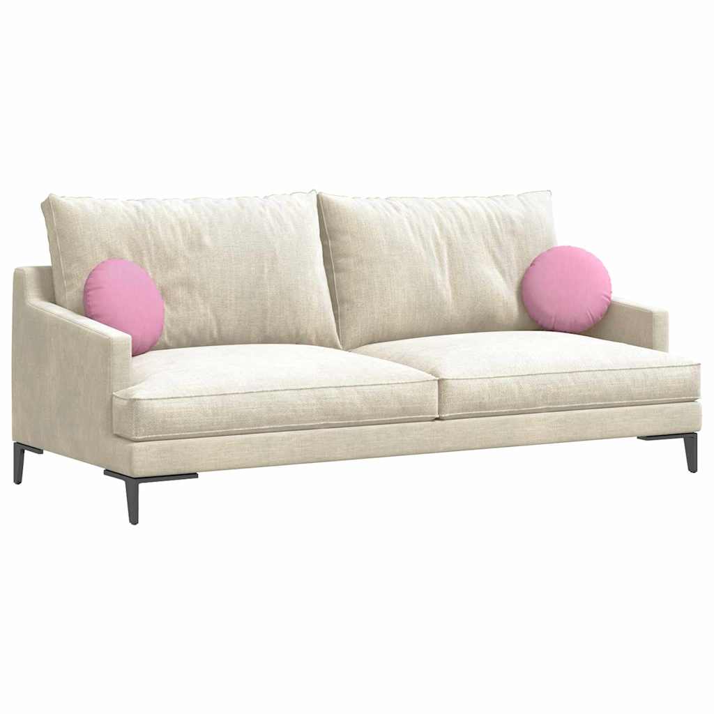 Cuscini per Seduta 2 pcs Rosa Ø30 x 13 cm Tessuto | homemem39