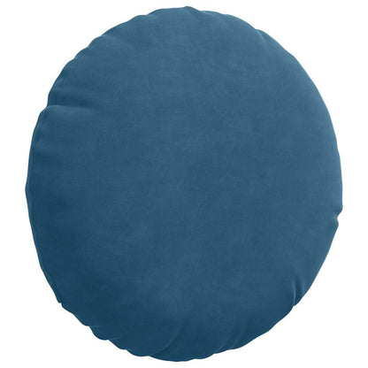 Cuscini per Seduta 2 pcs Blu Ø30 x 13 cm Velluto | homemem39