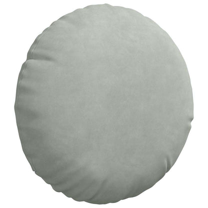 Cuscini per Seduta 2 pcs Grigio chiaro Ø30 x 13 cm Velluto | homemem39