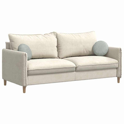 Cuscini per Seduta 2 pcs Grigio chiaro Ø30 x 13 cm Velluto | homemem39
