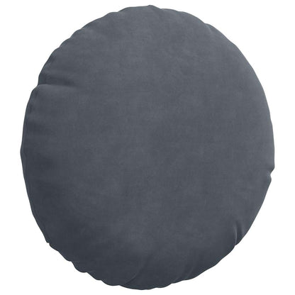 Cuscini per Seduta 2 pcs Grigio scuro Ø30 x 13 cm Velluto | homemem39