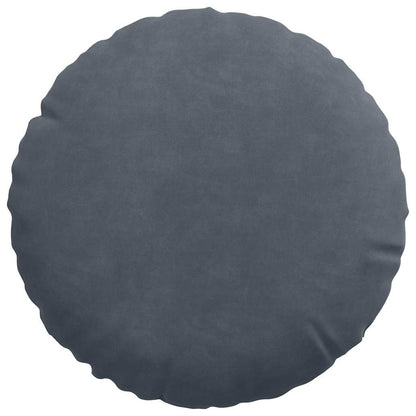 Cuscini per Seduta 2 pcs Grigio scuro Ø30 x 13 cm Velluto | homemem39