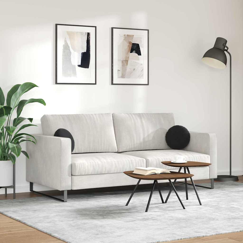 Cuscini per Seduta 2 pcs Nero Ø30 x 13 cm Velluto | homemem39