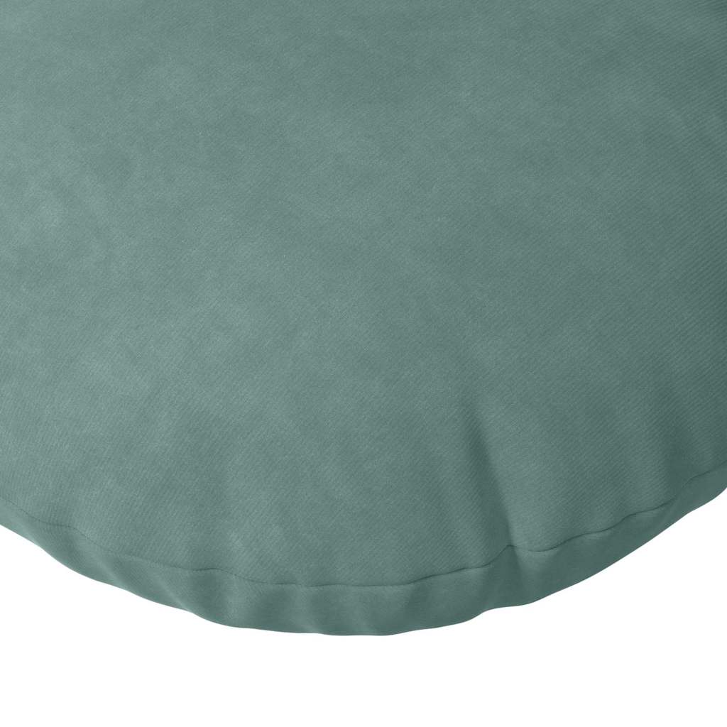 Cuscini per Seduta 2 pcs Verde Mare Ø30 x 13 cm Velluto | homemem39