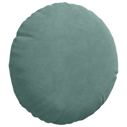 Cuscini per Seduta 2 pcs Verde Mare Ø30 x 13 cm Velluto | homemem39