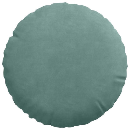 Cuscini per Seduta 2 pcs Verde Mare Ø30 x 13 cm Velluto | homemem39