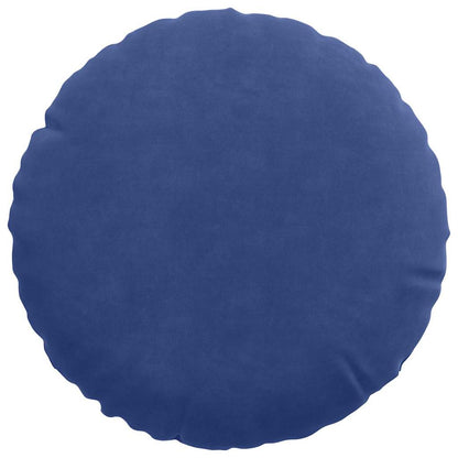 Cuscini per Seduta 2 pcs Blu Polizia Ø30 x 13 cm Velluto | homemem39