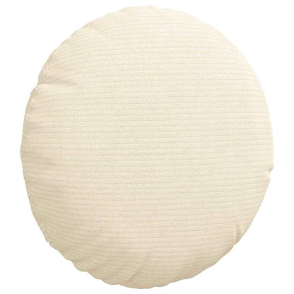 Cuscini per Seduta 2 pcs Crema Ø30 x 13 cm Tessuto in Cords | homemem39