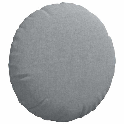 Cuscini per Seduta 2 pcs Grigio chiaro Ø40 x 13 cm Tessuto | homemem39