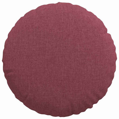 Cuscini per Seduta 2 pcs Rosso Vino Ø40 x 13 cm Tessuto | homemem39