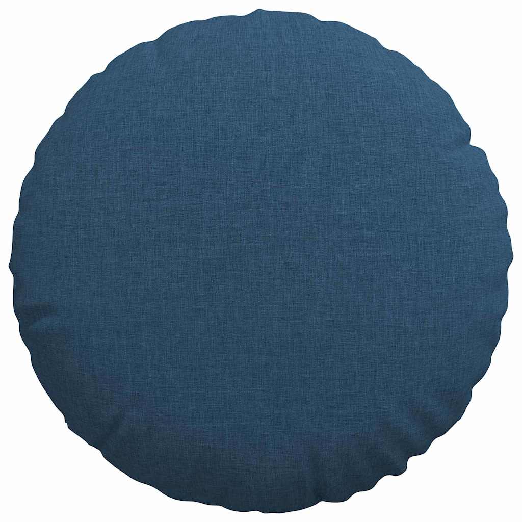 Cuscini per Seduta 2 pcs Blu Ø40 x 13 cm Tessuto | homemem39