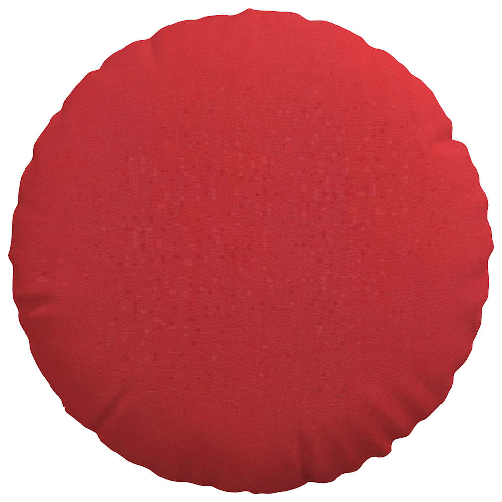 Cuscini per Seduta 2 pcs Rosso Ø40 x 13 cm Tessuto | homemem39