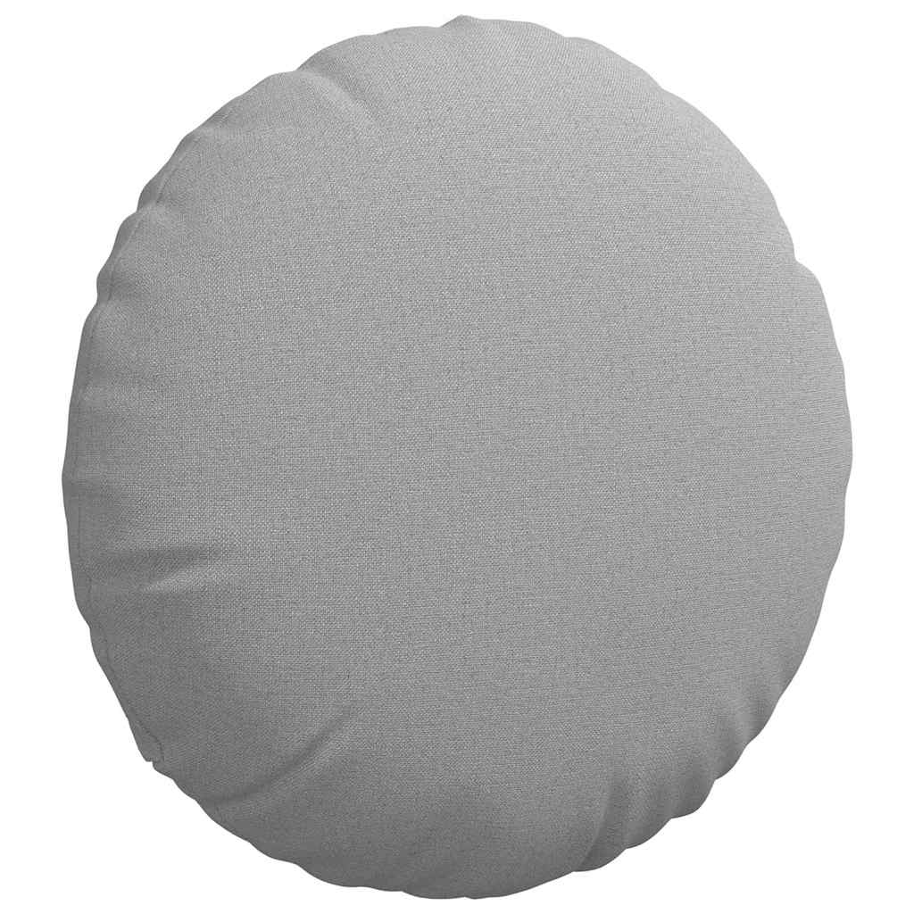 Cuscini per Seduta 2 pcs Grigio Nuvola Ø40 x 13 cm Tessuto | homemem39