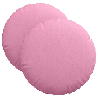 Cuscini per Seduta 2 pcs Rosa Ø40 x 13 cm Tessuto | homemem39