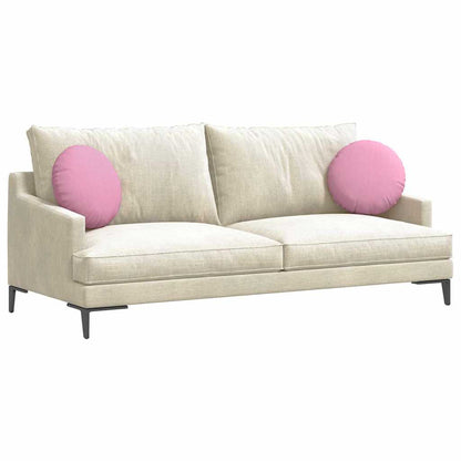 Cuscini per Seduta 2 pcs Rosa Ø40 x 13 cm Tessuto | homemem39