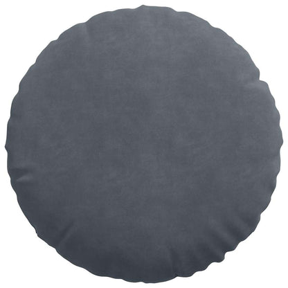 Cuscini per Seduta 2 pcs Grigio scuro Ø 40 x 13 cm Velluto | homemem39