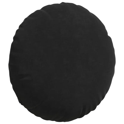 Cuscini per Seduta 2 pcs Nero Ø 40 x 13 cm Velluto | homemem39