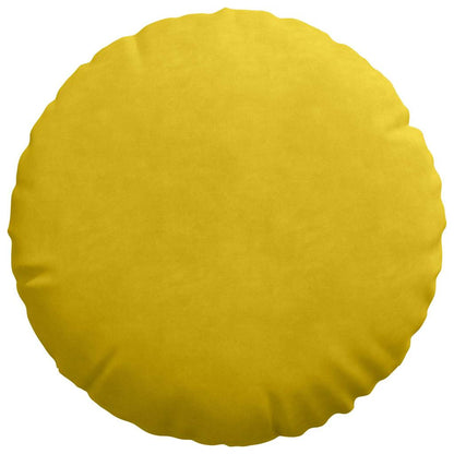 Cuscini per Seduta 2 pcs Giallo Ø 40 x 13 cm Velluto | homemem39