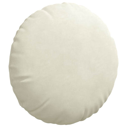 Cuscini per Seduta 2 pcs Crema Ø 40 x 13 cm Velluto | homemem39
