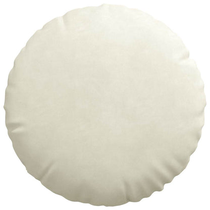 Cuscini per Seduta 2 pcs Crema Ø 40 x 13 cm Velluto | homemem39