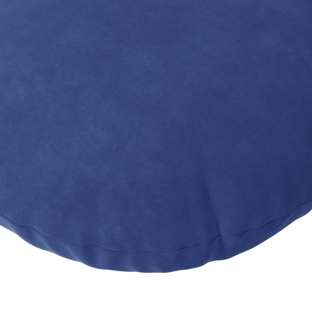 Cuscini per Seduta 2 pcs Blu Polizia Ø 40 x 13 cm Velluto | homemem39