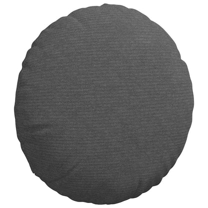 Cuscini per Seduta 2 pcs Grigio scuro Ø 40 cm Tessuto in Cords | homemem39