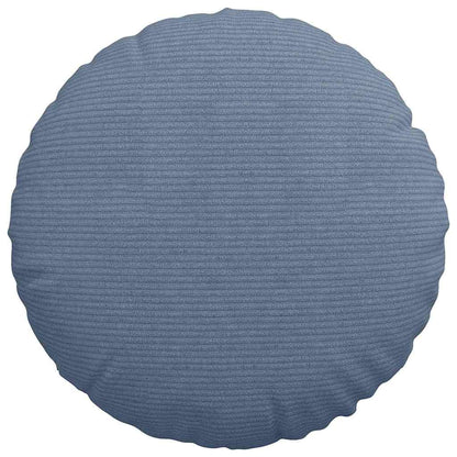 Cuscini per Seduta 2 pcs Blu Ø 40 cm Tessuto in Cords | homemem39