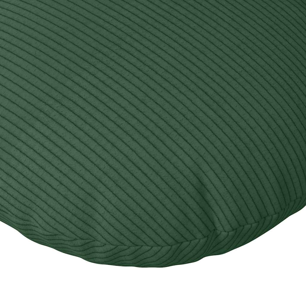 Cuscini per Seduta 2 pcs Verde Scuro Ø 40 cm Tessuto in Cords | homemem39
