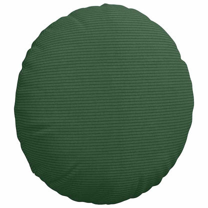 Cuscini per Seduta 2 pcs Verde Scuro Ø 40 cm Tessuto in Cords | homemem39