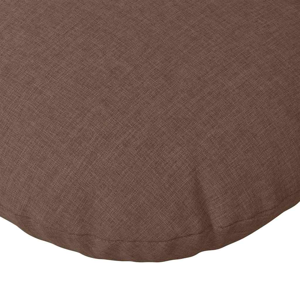 Cuscini per Seduta 2 pcs Marrone Ø50 x 19 cm Tessuto | homemem39