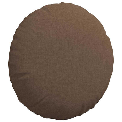 Cuscini per Seduta 2 pcs Marrone Ø50 x 19 cm Tessuto | homemem39