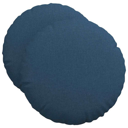 Cuscini per Seduta 2 pcs Blu Ø50 x 19 cm Tessuto | homemem39