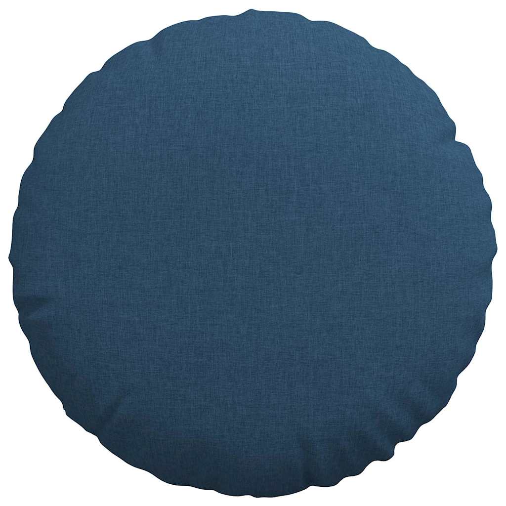 Cuscini per Seduta 2 pcs Blu Ø50 x 19 cm Tessuto | homemem39