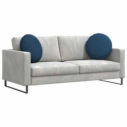 Cuscini per Seduta 2 pcs Blu Ø50 x 19 cm Tessuto | homemem39