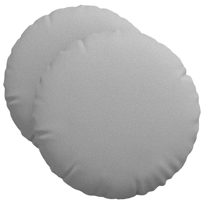 Cuscini per Seduta 2 pcs Grigio Nuvola Ø50 x 19 cm Tessuto | homemem39