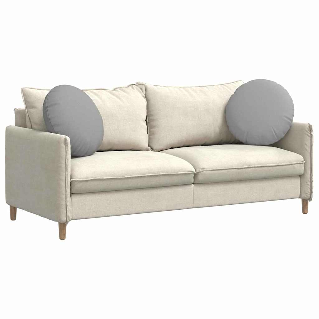 Cuscini per Seduta 2 pcs Grigio Nuvola Ø50 x 19 cm Tessuto | homemem39