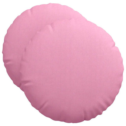Cuscini per Seduta 2 pcs Rosa Ø50 x 19 cm Tessuto | homemem39